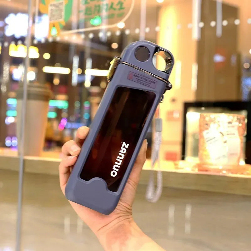 💧🏃‍♀️ 350ml Plastic Water Bottle – Practical Square Design with Lockable Cap! 🔒✨