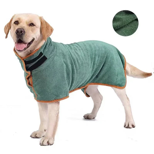 🛁🐾 Quick-Dry Dog Bathrobe – Super Absorbent Towel for Cats & Dogs!