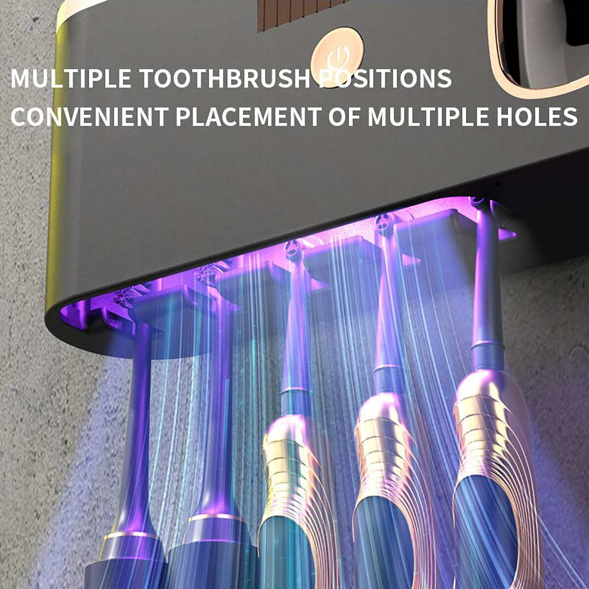 🦷 2-in-1 UV Toothbrush Sterilizer & Holder | Rechargeable, Smart & Hygienic ✨