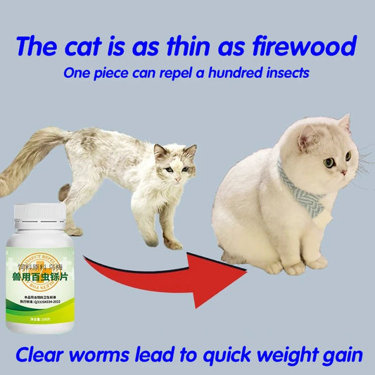 🐾💊 100 Tablets Dewormer – For Pets & Livestock!