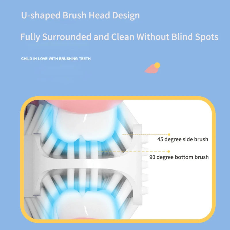 (🔥Summer Hot Sale Now) 360° Electric U-Shaped Toothbrush