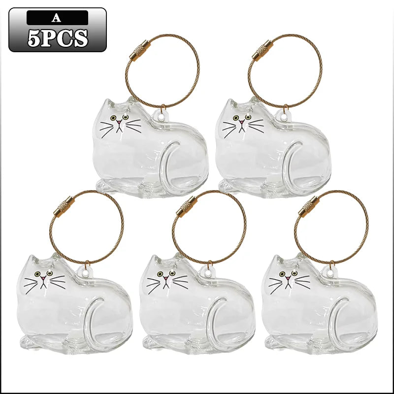 Transparent Cat Hair Keepsake Charm