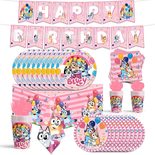 🎉🐶 Bluey Birthday Party Set – Everything You Need to Celebrate! 🎈🎂