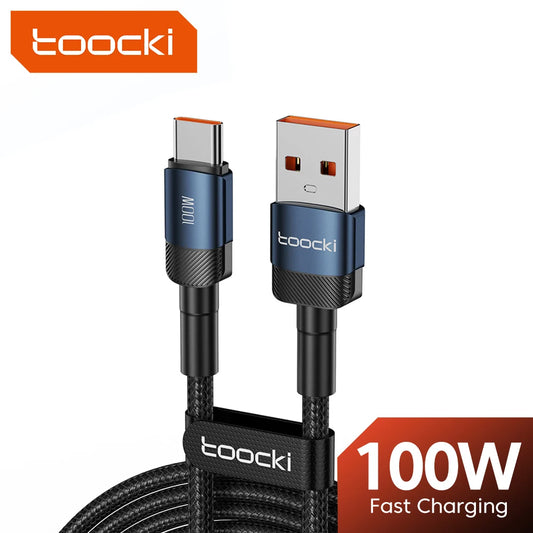 ⚡ Toocki 6A USB to Type-C Cable 🔌 | 100W PD Fast Charging for Huawei, Xiaomi, Samsung, OnePlus 🚀