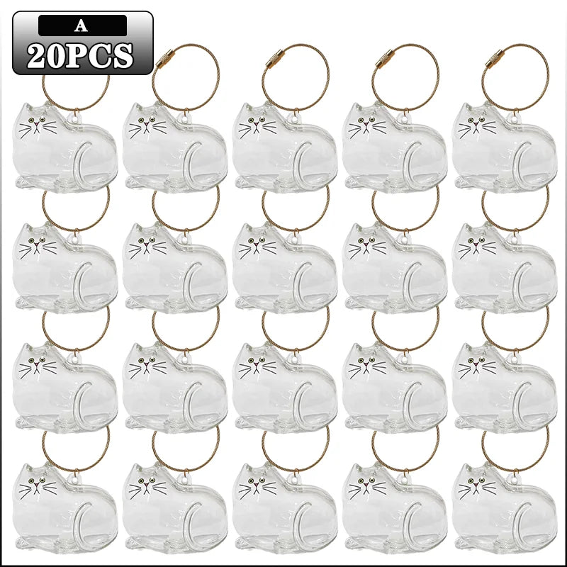 Transparent Cat Hair Keepsake Charm
