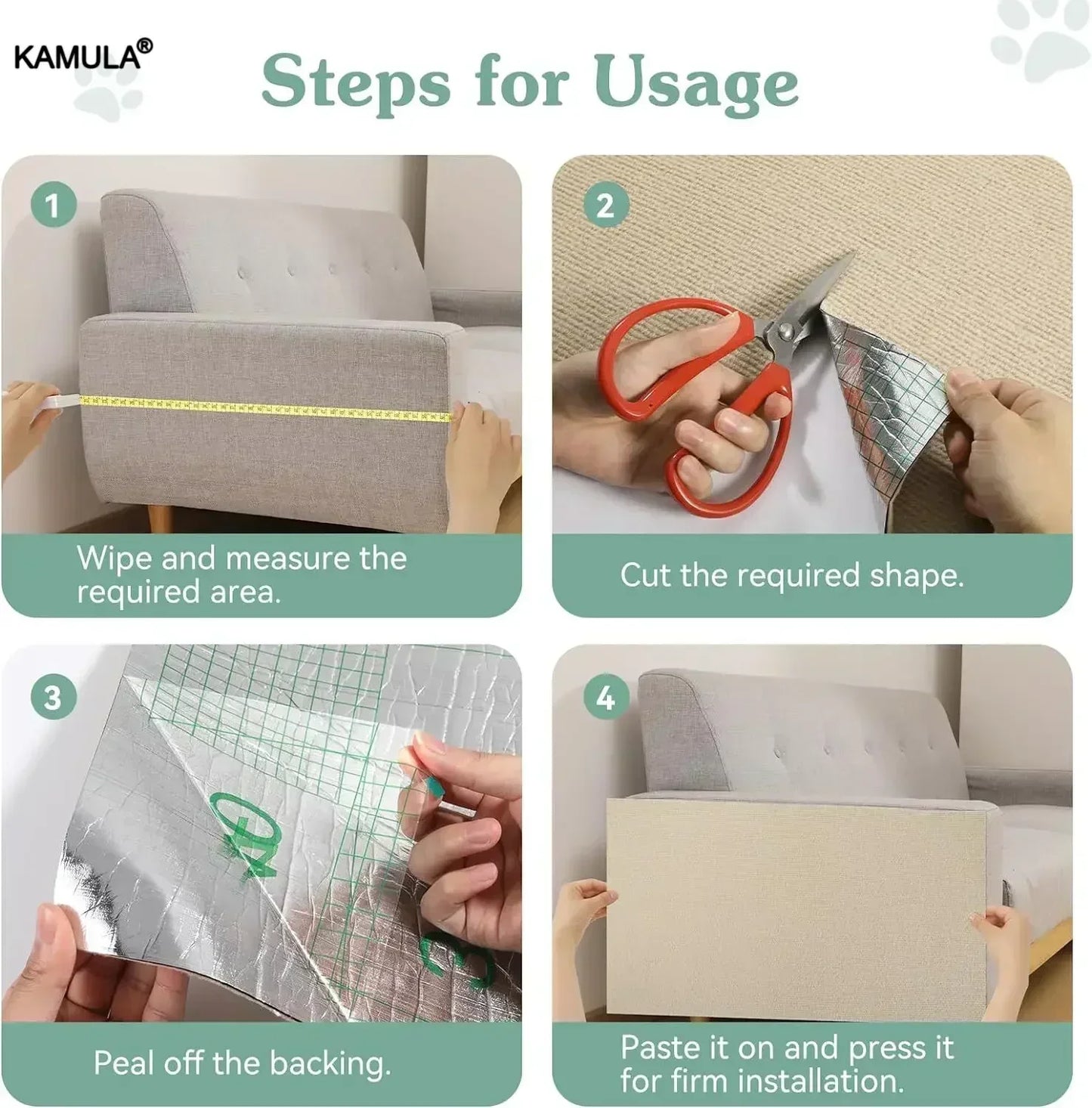🐱🛋️ Self-Adhesive Cat Scratch Mat – Protect Your Furniture!