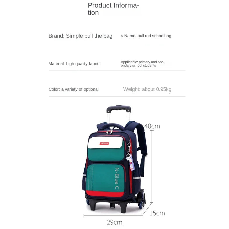 🎒🛞 Kids Trolley School Bag – Back to School in Comfort & Fun! ✨📚