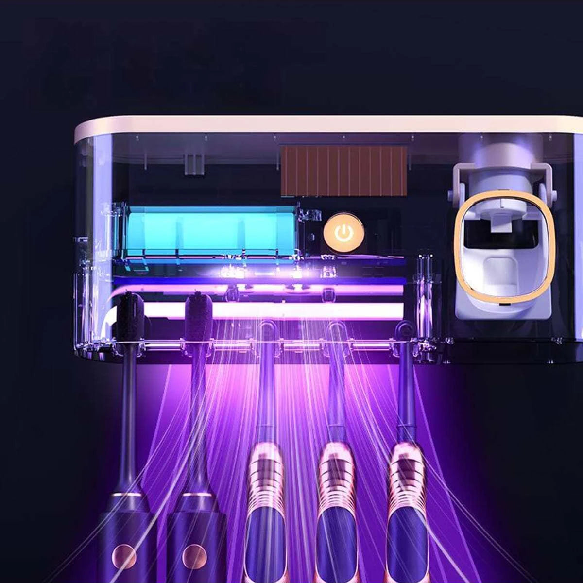 🦷 2-in-1 UV Toothbrush Sterilizer & Holder | Rechargeable, Smart & Hygienic ✨