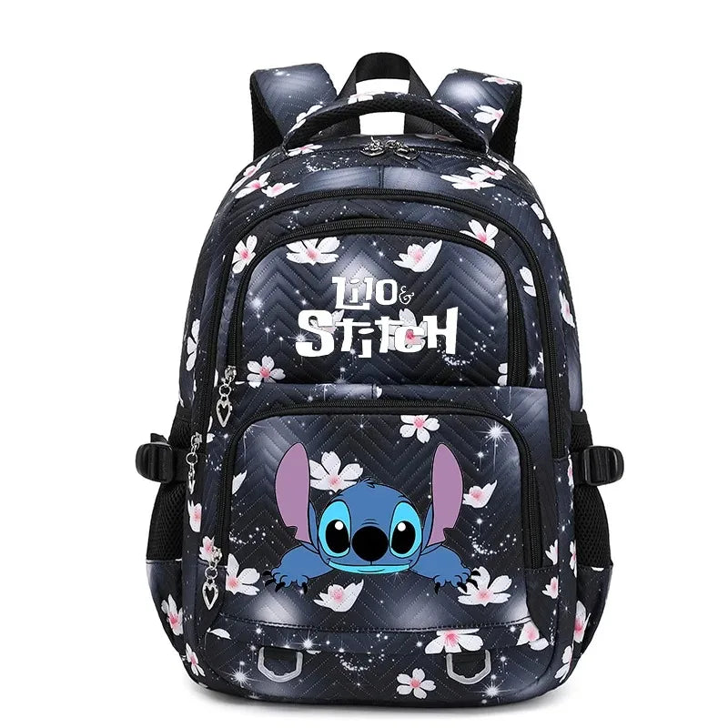 🎒💙 Large Lilo & Stitch Backpack – Perfect for School & Travel for Girls & Women + Pencil Case & Lunch Bag 🍱✨