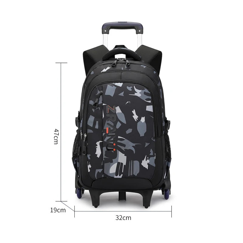 🎒🛞 Trolley School Bag – The Perfect Blend of Style & Comfort! ✨