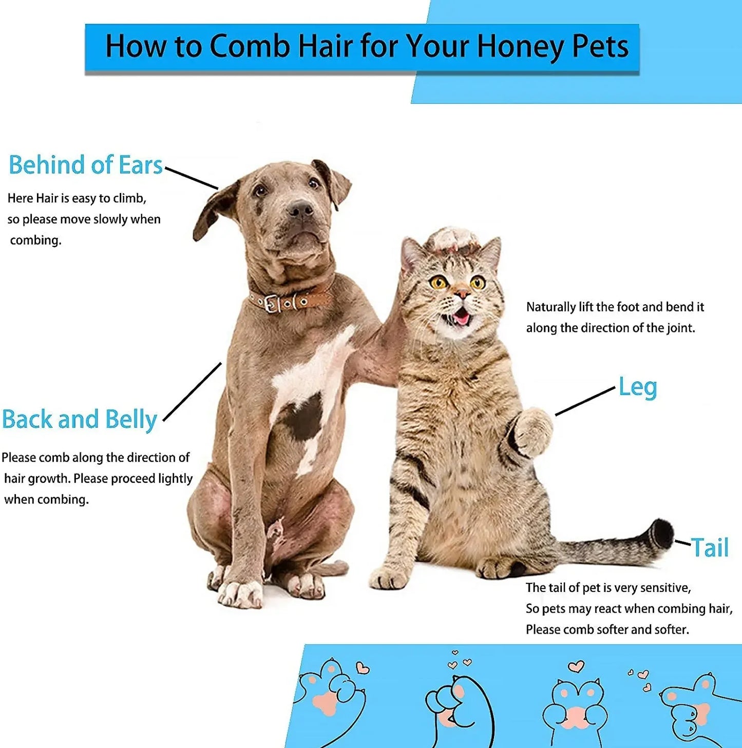 🐕🧹 Hair Remover Brush – Groom & Clean Long-Haired Pets!