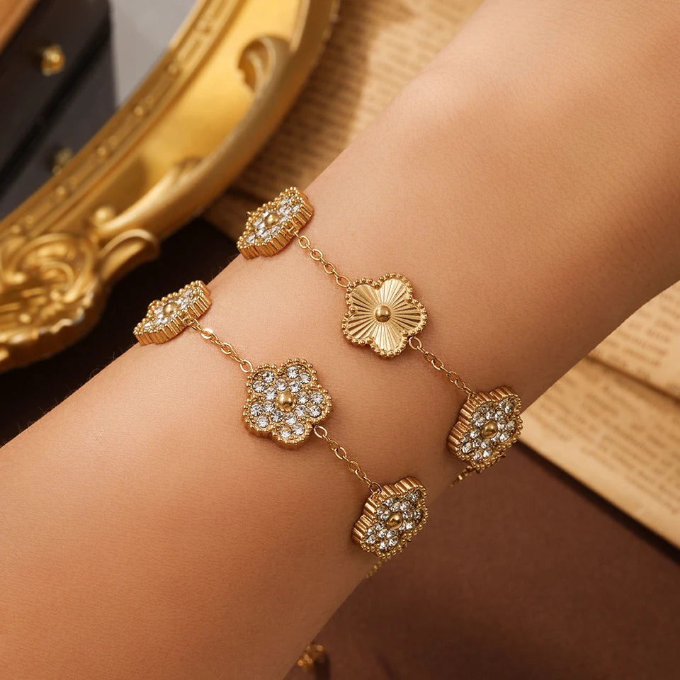 🍀 Yupsk Lucky Clover Bracelet – Wear Your Good Fortune!
