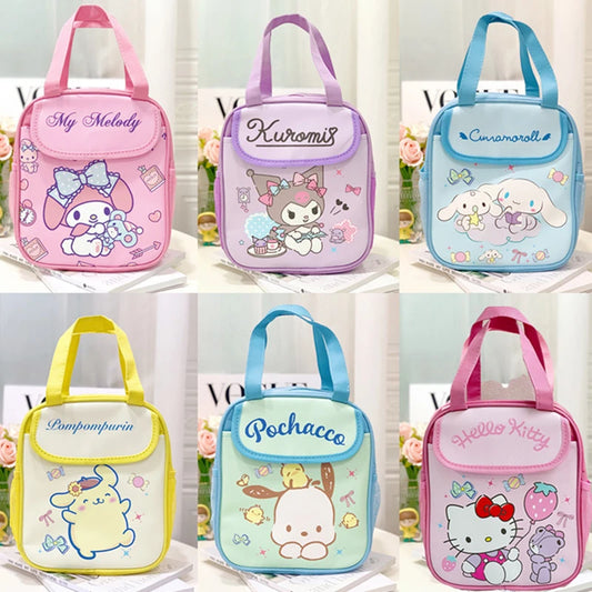 🍱🎀 Sanrio Insulated Lunch Bag – Stylish Hello Kitty & Kuromi Design 👜❄️