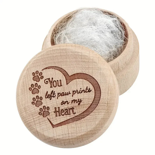 🪵🐶🐾 Pet Memory Box – Hair, Tooth & Ashes Keepsake 🐱💖🌈