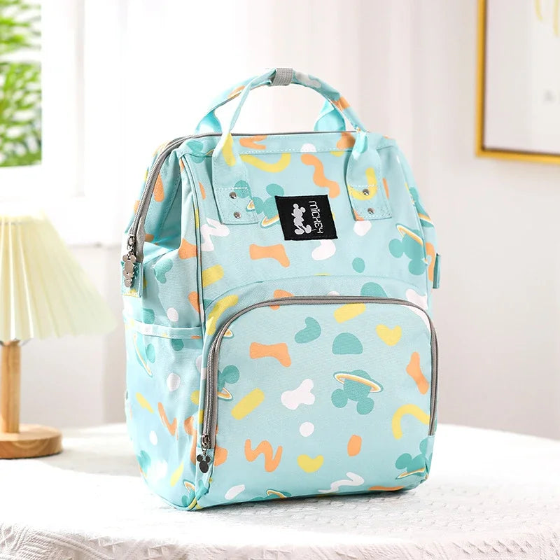 🎒🍼 New Disney Baby Diaper Bag – Cute Mickey Mouse Cartoon Design 💖
