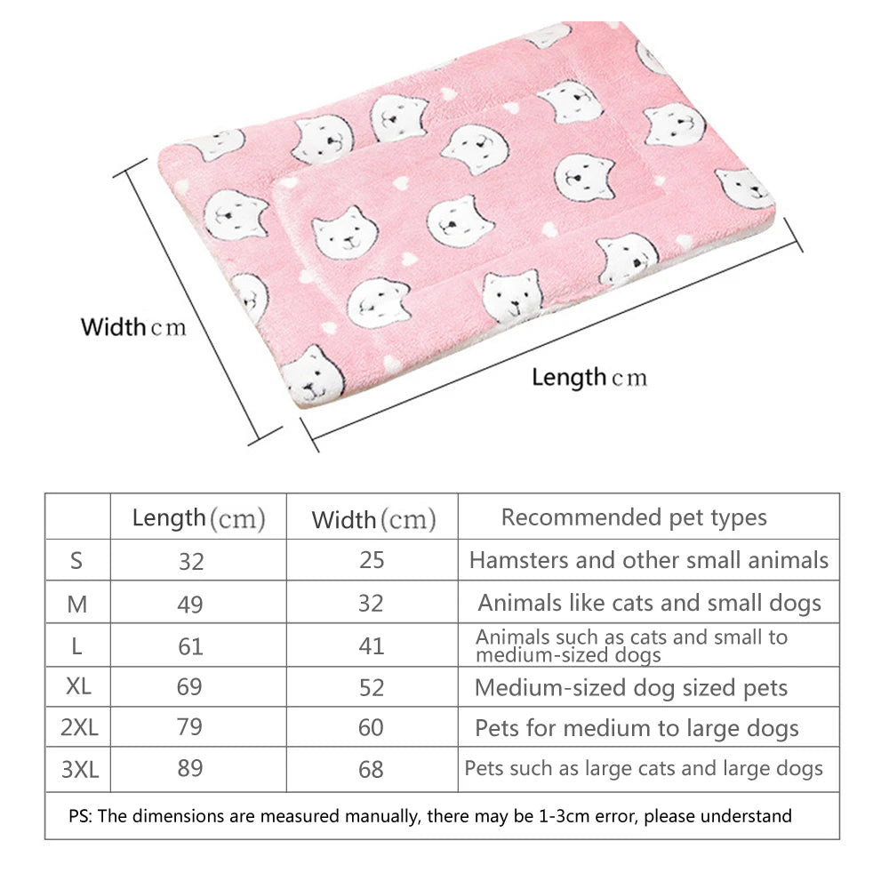 🛏️🐶 All-Season Warm Pet Bed – Soft & Thick Cushion!