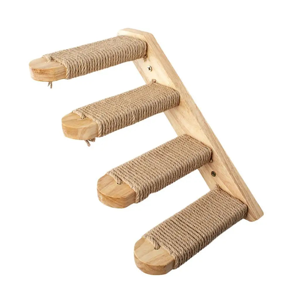 🐱🧗 Wall Cat Tree – Shelf, Hammock & Climbing Post!