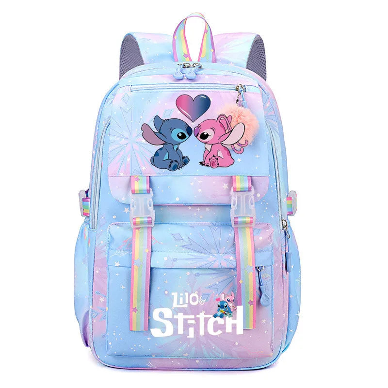 🎒 Lilo & Stitch School Backpack – Stylish for Kids and Teens! 🌺💙
