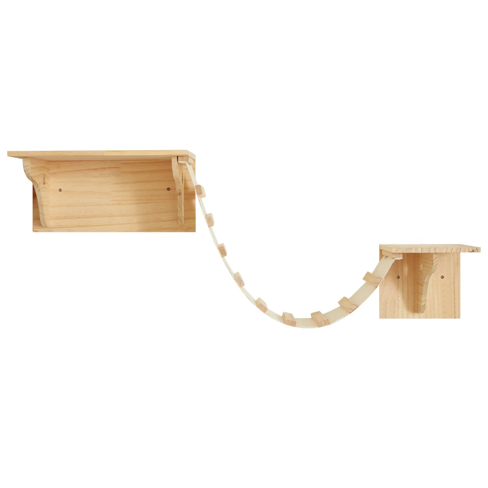 🐱🧗 Wall Cat Tree – Shelf, Hammock & Climbing Post!