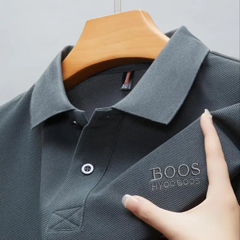 ☀️👕 2025 Hot! Cotton Polo 🔥 Breathable & Stylish for Men 😎👌