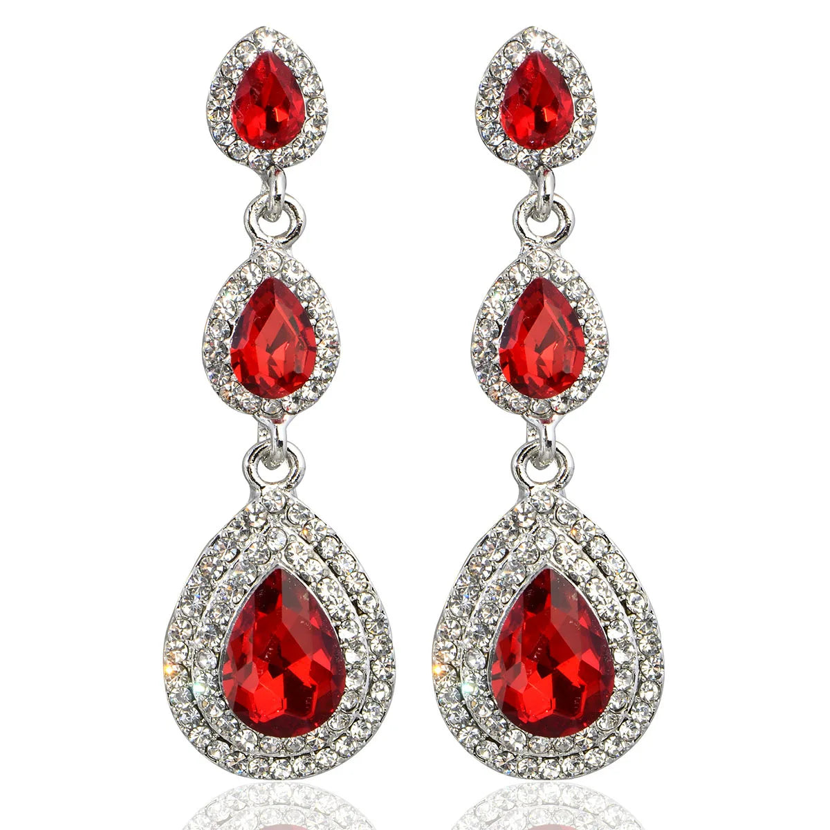 ✨ TREAZY Champagne Crystal Earrings – Effortless Glamour for Every Occasion!