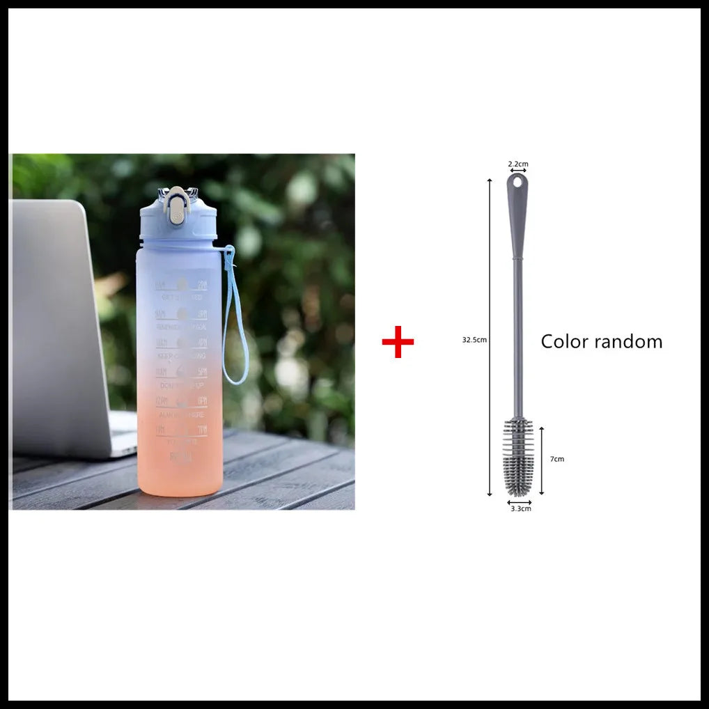 💧🏃‍♂️ 900ml Sports Water Bottle with Time Marker – Stay Hydrated and Motivated All Day! ⏰💪