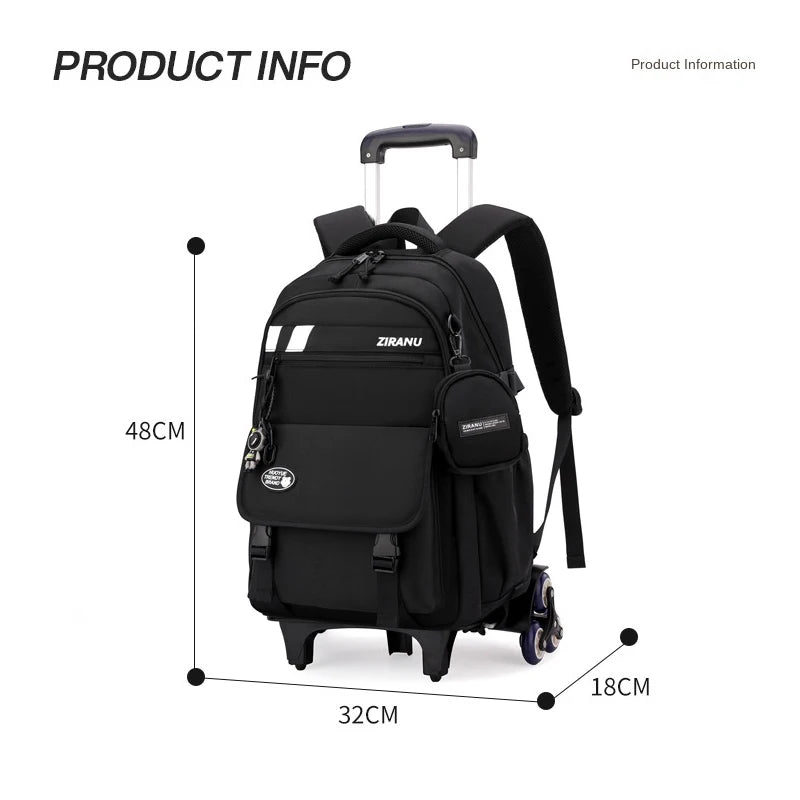 🎒✨ Kids Rolling School Bag – Style, Comfort & Fun on Wheels! 🛼🧒💼