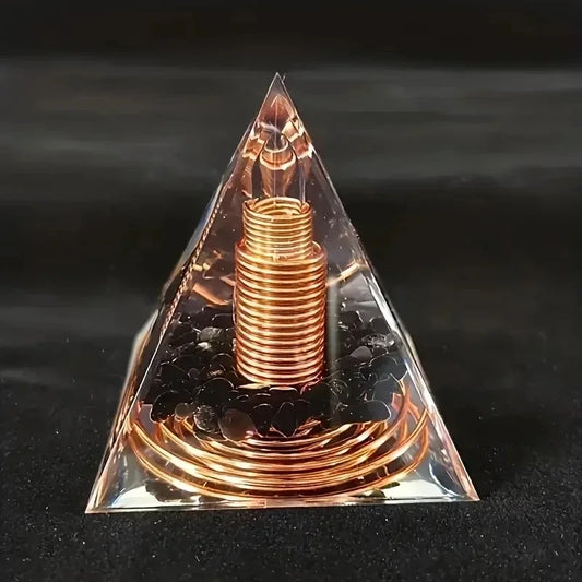 🔮 Energy Pyramid Orgonite – Amplify Positivity & Spiritual Flow!