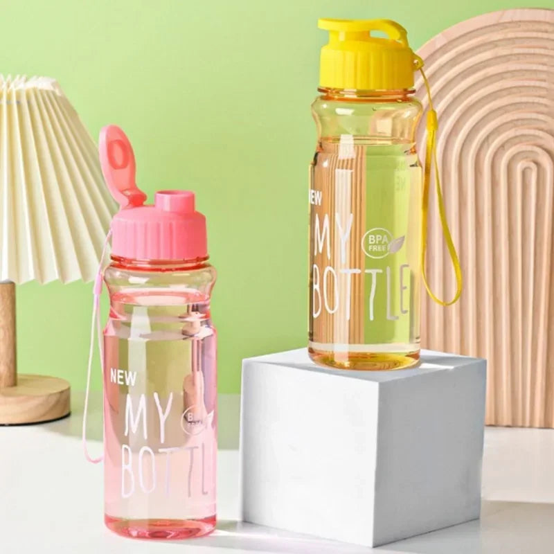 🎁💧 650ml Transparent Plastic Water Bottle – Perfect Gift for Athletes & Active Enthusiasts! 🏋️‍♂️✨