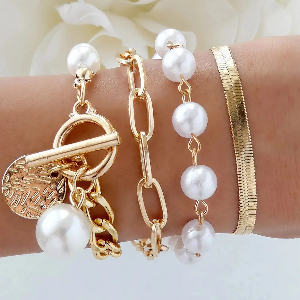 💎 BLS-MIRACLE Vintage Pearl Bracelet – Timeless Elegance Meets Boho Chic!