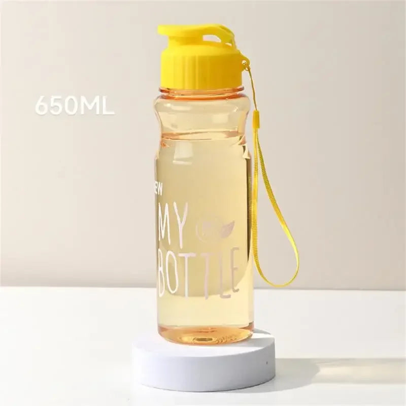 🎁💧 650ml Transparent Plastic Water Bottle – Perfect Gift for Athletes & Active Enthusiasts! 🏋️‍♂️✨