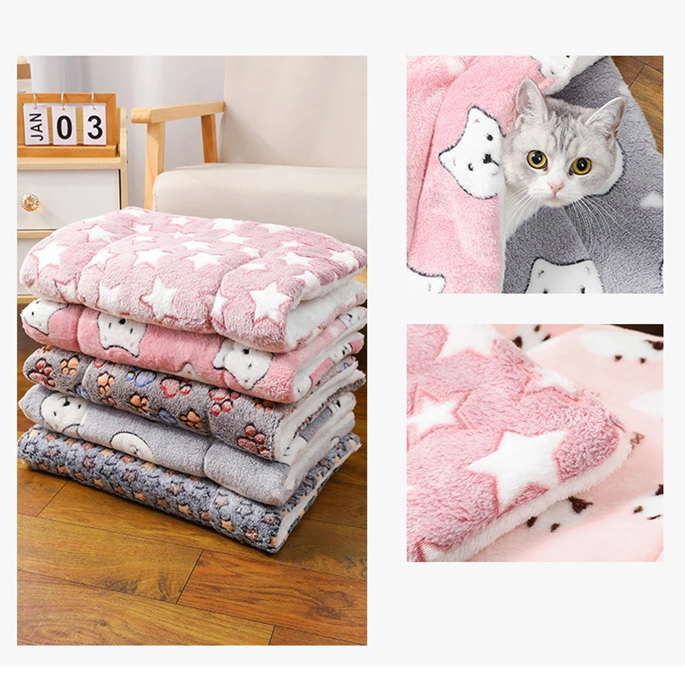 🛏️🐶 All-Season Warm Pet Bed – Soft & Thick Cushion!