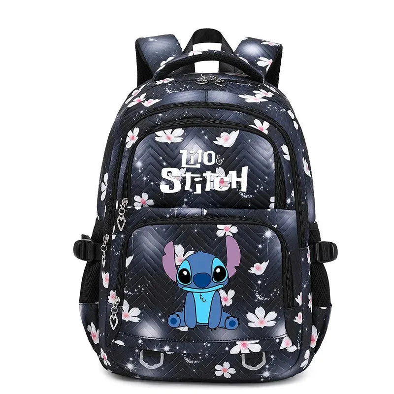 🎒💙 Large Lilo & Stitch Backpack – Perfect for School & Travel for Girls & Women + Pencil Case & Lunch Bag 🍱✨