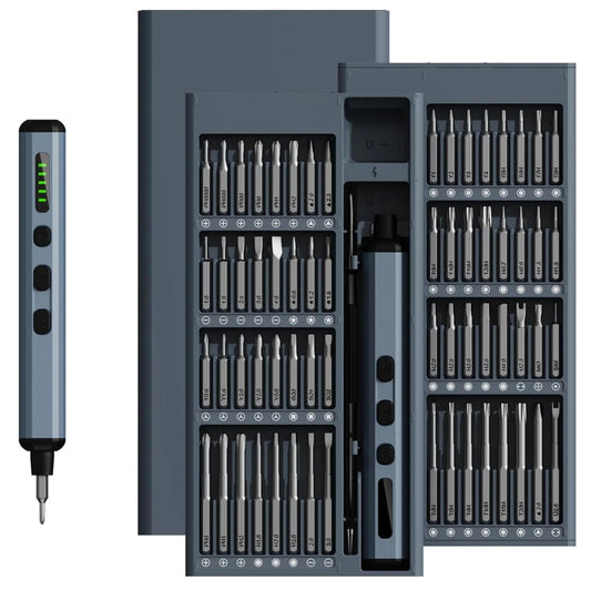 ⚡🛠️ 68-in-1 Magnetic Electric Screwdriver Set – 5-Torque Precision Bits, Cordless Power Repair Tool 🔋🔧