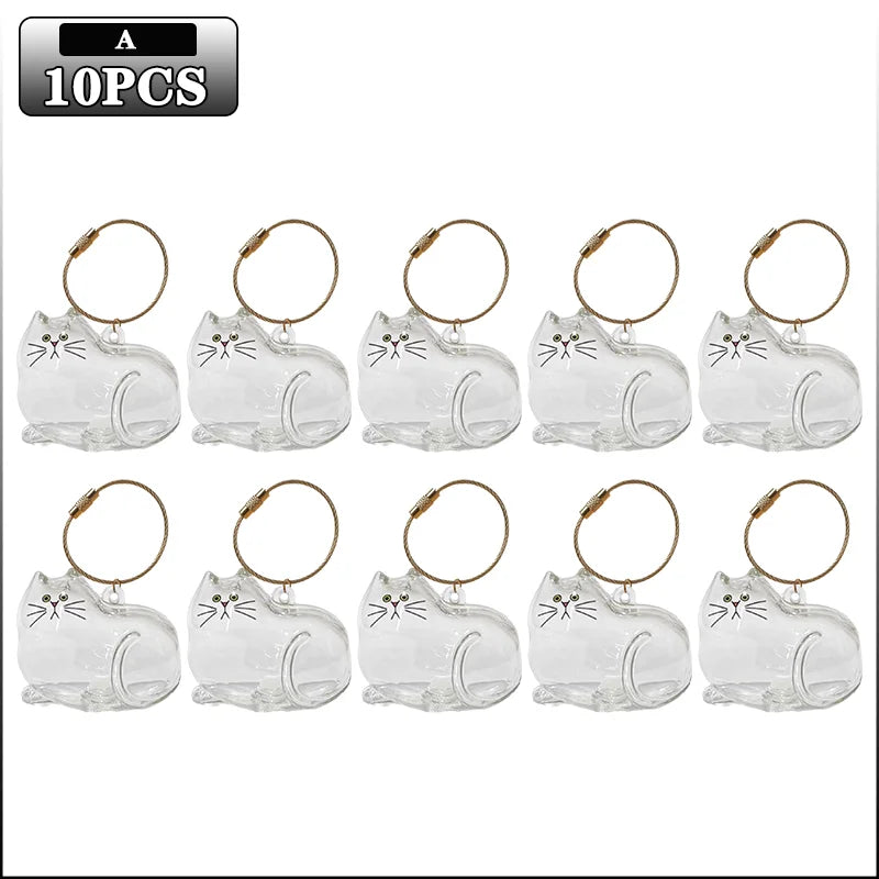 Transparent Cat Hair Keepsake Charm