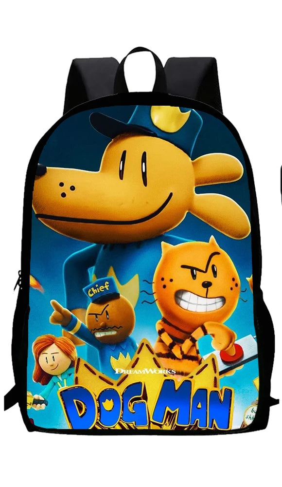 🎒🐶 Dogman School Bag Set – 3 Complete Pieces for Kids! 🎒✏️🍱