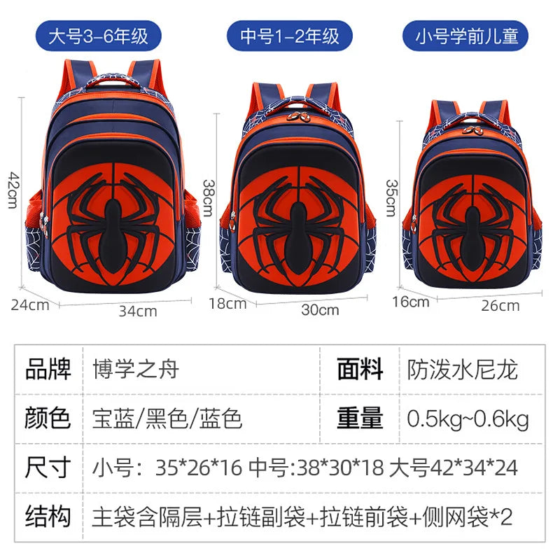 🕷️💧 Spider-Man EVA Waterproof Backpack for Kids 🎒✨