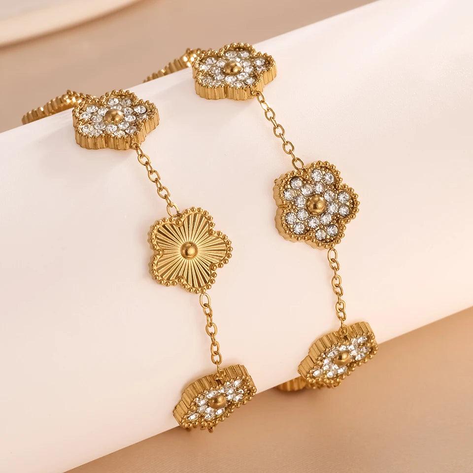 🍀 Yupsk Lucky Clover Bracelet – Wear Your Good Fortune!