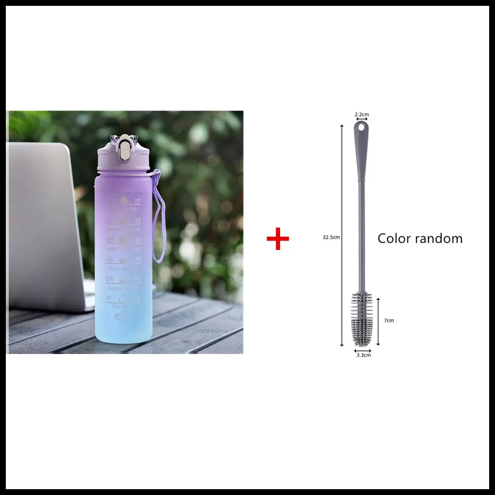 💧🏃‍♂️ 900ml Sports Water Bottle with Time Marker – Stay Hydrated and Motivated All Day! ⏰💪