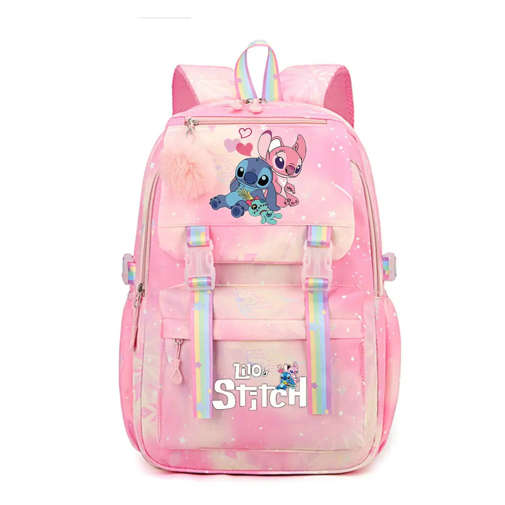 🎒 Lilo & Stitch School Backpack – Stylish for Kids and Teens! 🌺💙