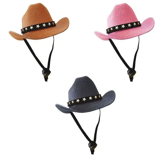 🤠🐾 Adjustable Funny Cowboy Hat – Cool Summer Pet Accessory!