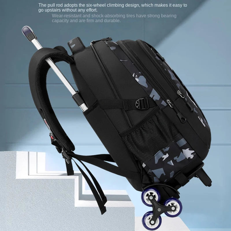 🎒🛞 Trolley School Bag – The Perfect Blend of Style & Comfort! ✨