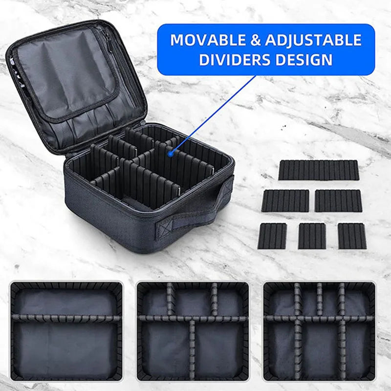 💖👜 New Waterproof Travel Makeup Bag – Embroidered Cosmetic Case & Brush Organizer ✨💄