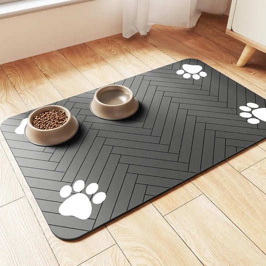 🐾💧 Waterproof Absorbent Pet Feeding Mat – Quick Dry!