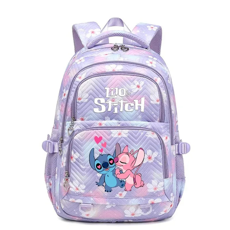 🎒💙 Large Lilo & Stitch Backpack – Perfect for School & Travel for Girls & Women + Pencil Case & Lunch Bag 🍱✨