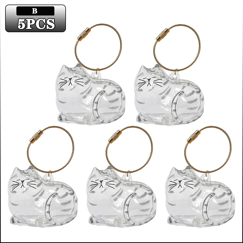 Transparent Cat Hair Keepsake Charm