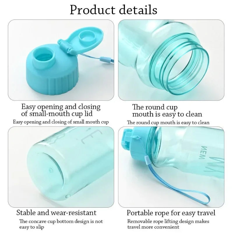 🎁💧 650ml Transparent Plastic Water Bottle – Perfect Gift for Athletes & Active Enthusiasts! 🏋️‍♂️✨