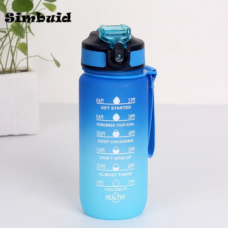 🏃‍♀️💧 Gradient Color Sports Water Bottle – Multiple Sizes to Keep You Hydrated in Style & Motivation! ✨