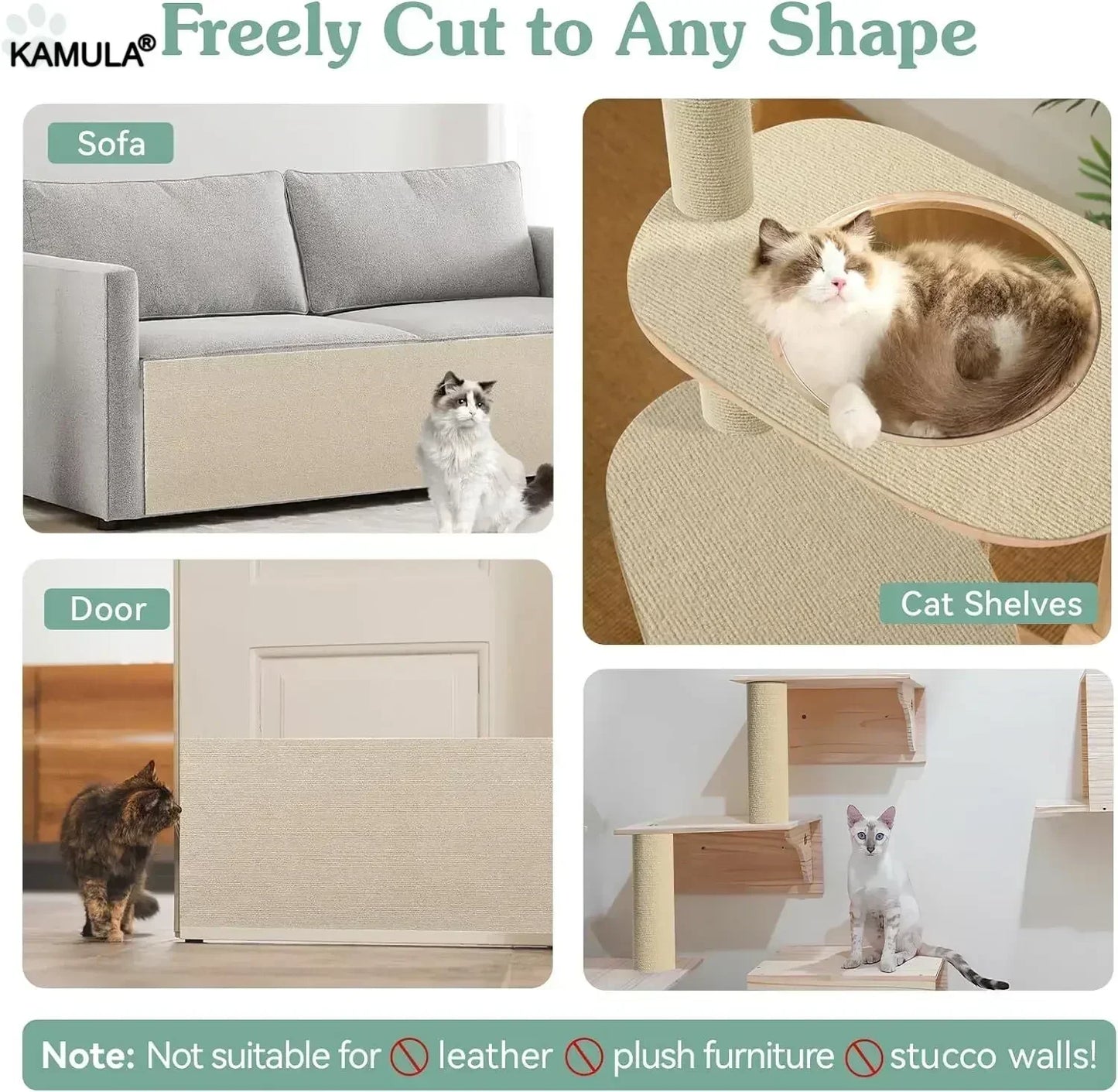 🐱🛋️ Self-Adhesive Cat Scratch Mat – Protect Your Furniture!
