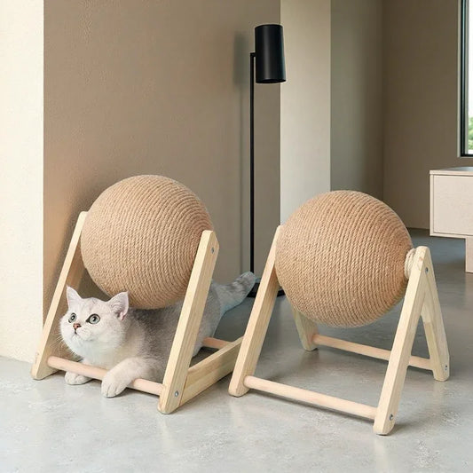 Cat Scratching Toy Sisal Rope Ball For indoor interactive play